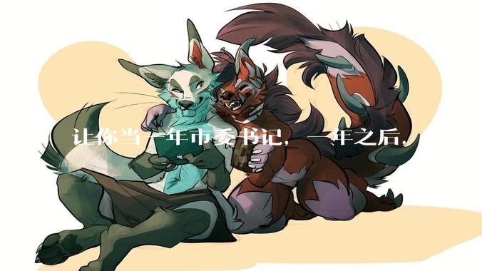 让你当一年市委书记，一年之后，能胜任就一直让你当，不能胜任就枪毙，去不去？